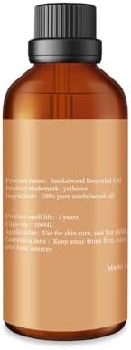 Yethious Pure Sandalwood Essential Oil for Aromatherapy & Diffuser - 10ML