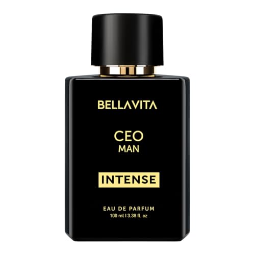 BellaVita Men's Long-Lasting Eau De Parfum | Natural Notes for Men | |4 fl.oz | Fresh Perfume | Oriental Fragrance