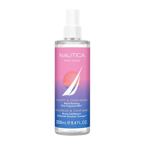 Nautica For Her Rose Island Eau De Parfum, Long Lasting & Mood-Boosting Women's Perfume, 1.6 Fl Oz Vegan Formula