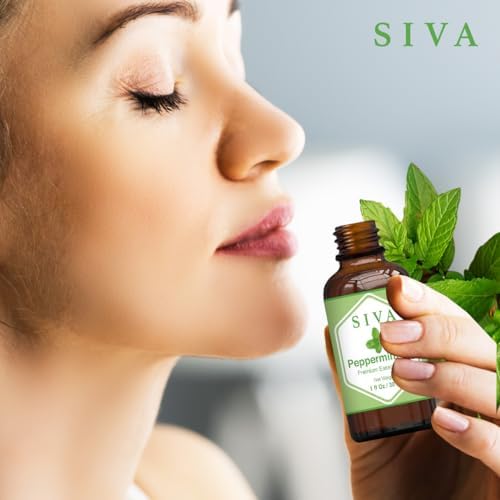 Siva Rosemary Essential Oil - 100% Natural Rosemary Oil – for Skin Care, Hair Care, Aromatherapy - 4 Fl Oz with Dropper