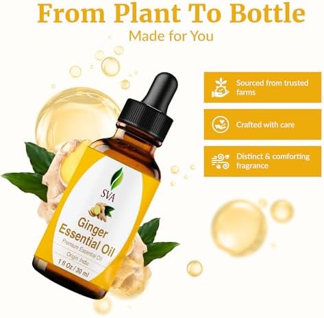 SVA Frankincense Essential Oil - 100% Natural Boswellia Carterii Oil for Aromatherapy and Skin Care - 1 Fl Oz with Dropp