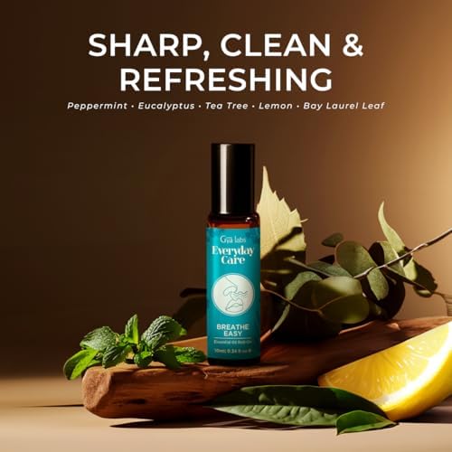 Gya Labs Frankincense & Somali Myrrh Essential Oil Roll On - Convenience - Camping Enthusiasts - Aromatherapy Relief, Cl