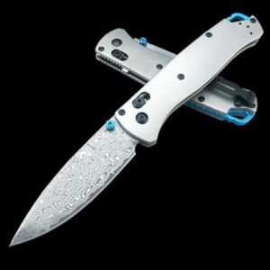 HUAAO Damascus Folding Knife, Knife with Titanium Alloy Handle, Cool Gifts for Men EDCPocket Clip Version