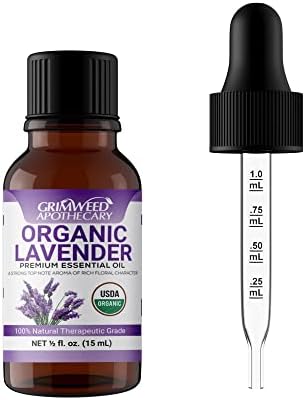Grimweed Apothecary USDA Organic Cinnamon Essential Oil - Therapeutic Grade - 15mL - Diffuser Oil - 100% All Natural - w