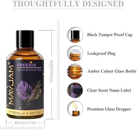 MAYJAM Sandalwood Essential Oil - Pure Fragrance Oil for Diffuser and Soap Candle Making, Ideal for Home and Office, 10