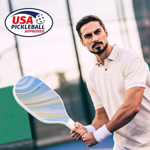 DULCE DOM USAPA Approved Fiberglass/Carbon Fiber Pickleball Paddles Set of 4 for Training | DULCE DOM 4 Indoor Outdoor