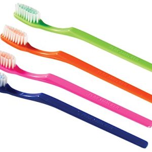 Amazon-developed Mintburst Xylitol Prepasted Toothbrush [Box of 144 Toothbrushes] for Adults & Seniors [Compact Design]