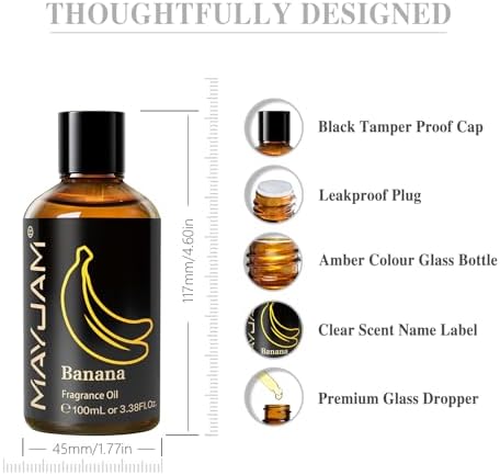 MAYJAM Sandalwood Essential Oil - Pure Fragrance Oil for Diffuser and Soap Candle Making, Ideal for Home and Office, 10