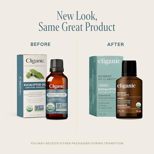 Cliganic Organic Frankincense Essential Oil - Boswellia Serrata, 100% Pure Natural Undiluted, for Stress Relief and Rela