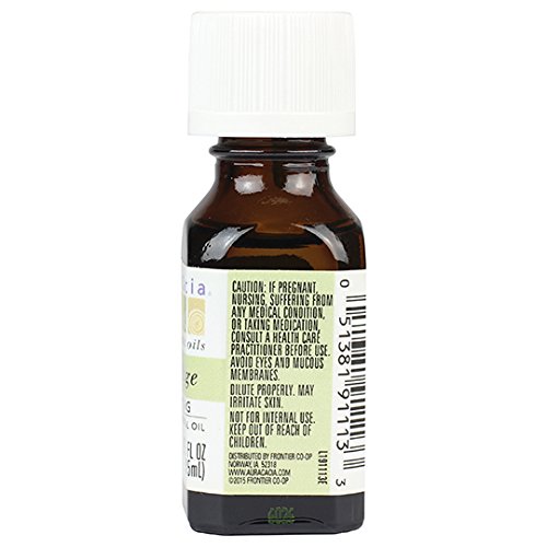 Aura Cacia Sandalwood Essential Oil for Skin Care and Centering Aura Cacia Sandalwood Essential Oil Jojoba Oil 0.5 fl.