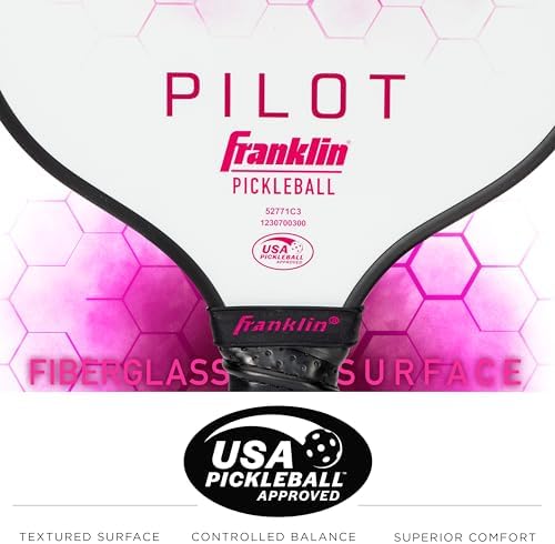 Franklin Sports Pilot Polypropylene Core Pickleball Paddle for Adults | Official USA Pickleball Paddle by Franklin Spor
