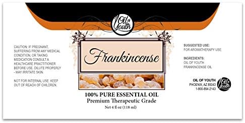 Pure & Therapeutic Grade Oil of Youth Frankincense Essential Oil for Skincare and Wellness | Oil of Youth Frankincense