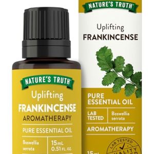 Nature's Truth Frankincense Essential Oil for Diffusers | Pure & Therapeutic Grade, 15 mL | Natural & Undiluted