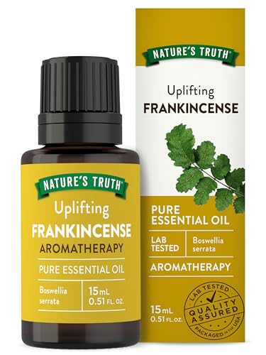 Nature's Truth Frankincense Essential Oil for Diffusers | Pure & Therapeutic Grade, 15 mL | Natural & Undiluted