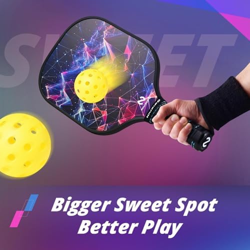 USAPA Approved Lightweight Pickleball Rackets for Casual Players | Durable Fiberglass Surface Picks with Polypropylene