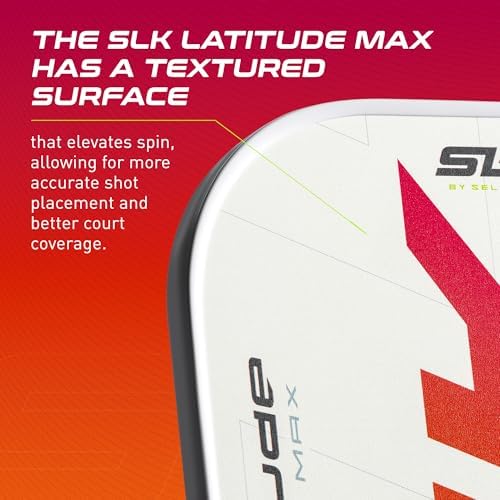 SLK Latitude & Nexus Pickleball Paddles: Graphite Face with SpinFlex Surface for Control and Power | REV-Core+ / SX4 Pol