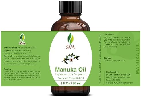 SVA Frankincense Essential Oil - 100% Natural Boswellia Carterii Oil for Aromatherapy and Skin Care - 1 Fl Oz with Dropp
