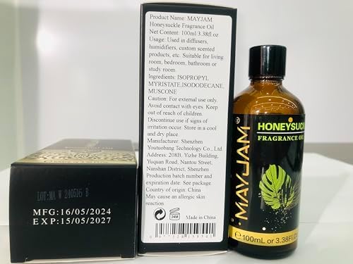 MAYJAM Sandalwood Essential Oil - Pure Fragrance Oil for Diffuser and Soap Candle Making, Ideal for Home and Office, 10