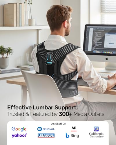 ClimeCo Certified Posture Corrector for Women and Men, Upgraded Back Brace with Enhanced Support, Shoulder Straightener
