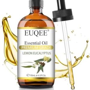 EUQEE Large Capacity Lemon Eucalyptus Essential Oil for Diffuser and Candle Making - 118ml / 4 Fl.Oz EUQEE High-Qualit