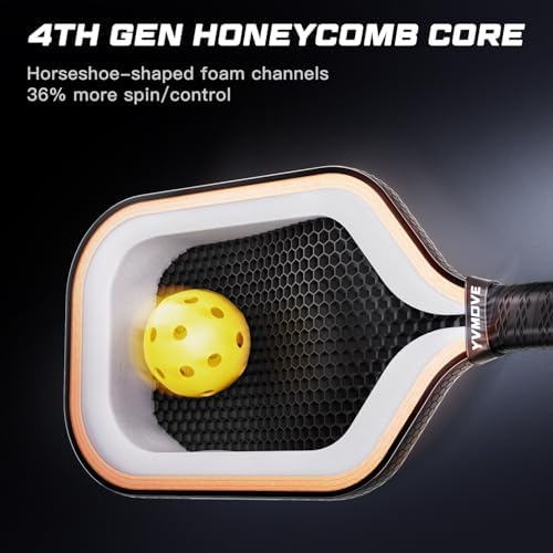T700 Raw Carbon Fiber Pickleball Paddle for Ultimate Spin & Consistency USAPA ApprovedPremium Pickle Ball Racket with 16