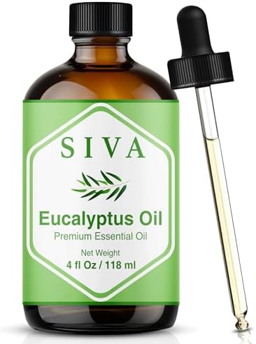 Siva Rosemary Essential Oil - 100% Natural Rosemary Oil – for Skin Care, Hair Care, Aromatherapy - 4 Fl Oz with Dropper
