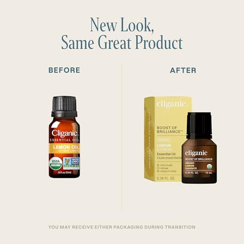 Cliganic Organic Frankincense Essential Oil - Boswellia Serrata, 100% Pure Natural Undiluted, for Stress Relief and Rela