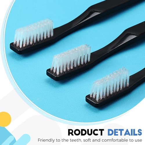 CHENGU 200 Pack Individually Wrapped Disposable Toothbrush for Adults Travel Hotels Donation(White) CHENGU Soft Bristl