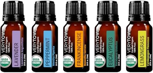 Premium USDA Organic Frankincense Essential Oil - 100% Pure Natural Undiluted for Aromatherapy Diffuser USDA Organic P