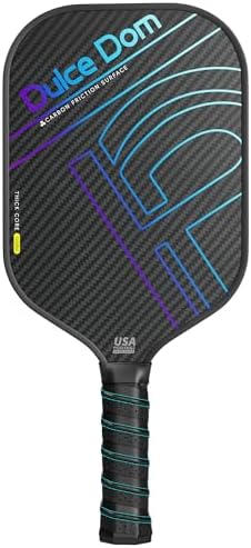 DULCE DOM USAPA Approved Fiberglass/Carbon Fiber Pickleball Paddles Set of 4 for Training | DULCE DOM 4 Indoor Outdoor