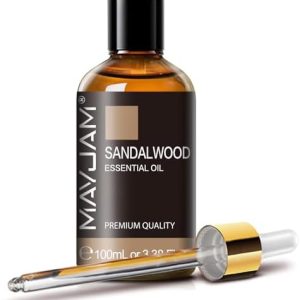 MAYJAM Sandalwood Essential Oil - Pure Fragrance Oil for Diffuser and Soap Candle Making, Ideal for Home and Office, 10