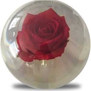 KR Clear Red Rose Bowling Ball - Premium 14lbs for Advanced Bowlers on Competitive Games