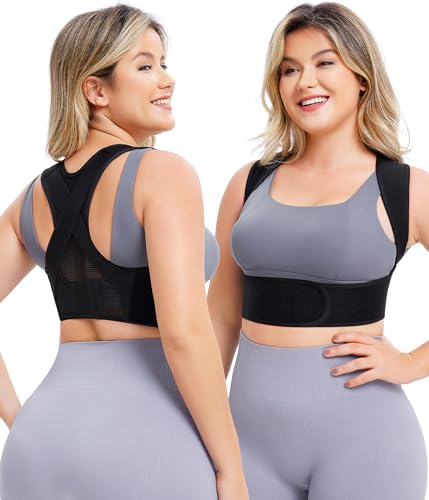 URSEXYLY Posture Corrector for Women (Black, M/L) URSEXYLY Posture Corrector for Women - Breathable Back Straightener