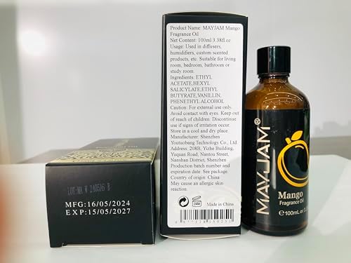 MAYJAM Sandalwood Essential Oil - Pure Fragrance Oil for Diffuser and Soap Candle Making, Ideal for Home and Office, 10