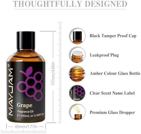 MAYJAM Sandalwood Essential Oil - Pure Fragrance Oil for Diffuser and Soap Candle Making, Ideal for Home and Office, 10