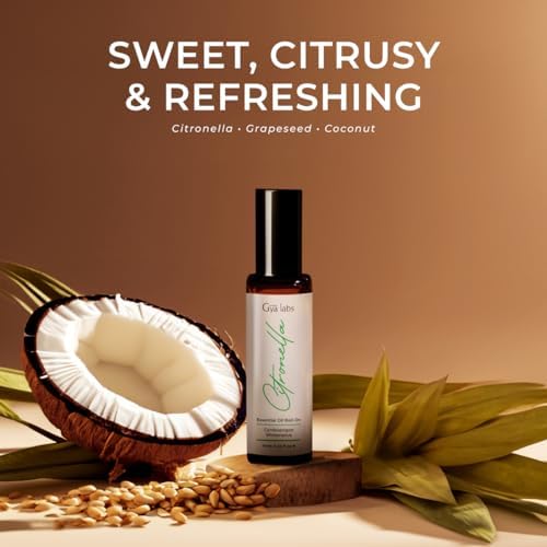 Gya Labs Frankincense & Somali Myrrh Essential Oil Roll On - Convenience - Camping Enthusiasts - Aromatherapy Relief, Cl