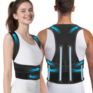 Adjustable Posture Corrector for Men and Women - Bionic System Back Brace, Shoulder and Neck Pain Relief, Full Braces,