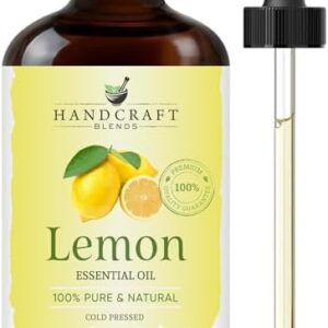 Handcraft Blends Lemon Essential Oil - Huge 4 Fl Oz - 100% Pure and Natural - Premium Grade for Aromatherapy andMassage