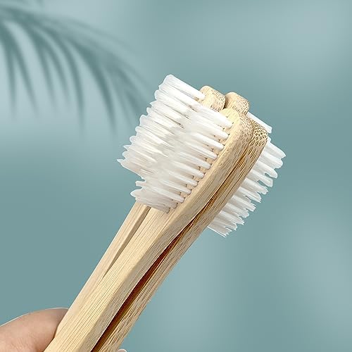 DincherBel Bamboo Disposable Toothbrushes Kit for Hotels, Airbnb, and Travel (50 Pack) | DincherBel Bamboo Toothbrushes