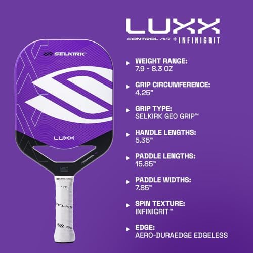 Selkirk Sport LUXX Control Pickleball Paddle - Carbon Fiber Paddles for Unmatched Control and Added Power | Selkirk Spo