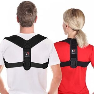 Schiara Back Support for Men and Women: Comfortable Upper and Back Brace, Adjustable Posture Corrector, Back, Shoulder a
