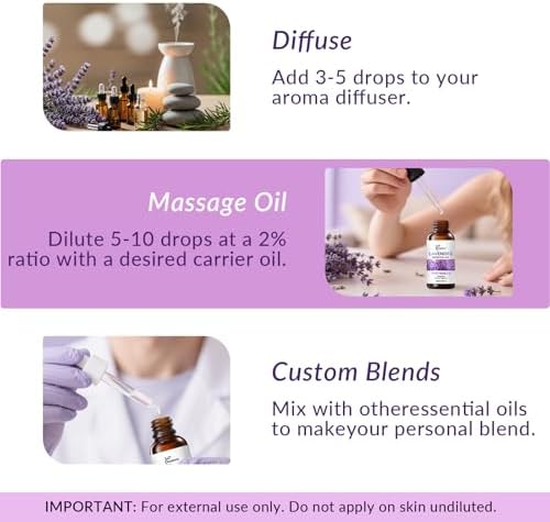 Sandalwood Essential Oil – 100% Pure & Natural Premium Grade Aromatherapy Oil – Warm Woody Scent for Meditation & Relaxa