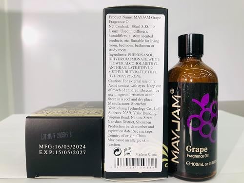 MAYJAM Sandalwood Essential Oil - Pure Fragrance Oil for Diffuser and Soap Candle Making, Ideal for Home and Office, 10