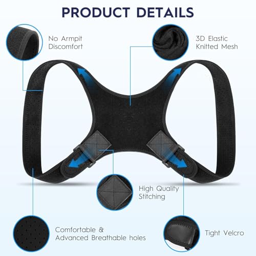 Posture Corrector Bionic System Back Brace forMen and Women | Adjustable Upper Back Support Posture Brace for Men and W