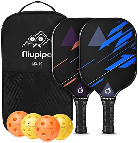 USAPA Approved Lightweight Pickleball Rackets for Casual Players | Durable Fiberglass Surface Picks with Polypropylene