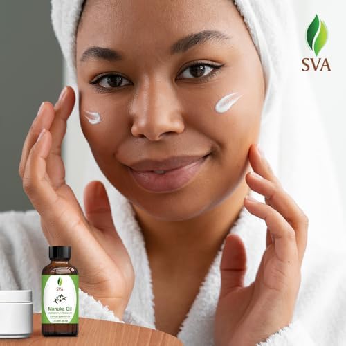 SVA Frankincense Essential Oil - 100% Natural Boswellia Carterii Oil for Aromatherapy and Skin Care - 1 Fl Oz with Dropp