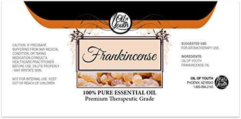 Pure & Therapeutic Grade Oil of Youth Frankincense Essential Oil for Skincare and Wellness | Oil of Youth Frankincense