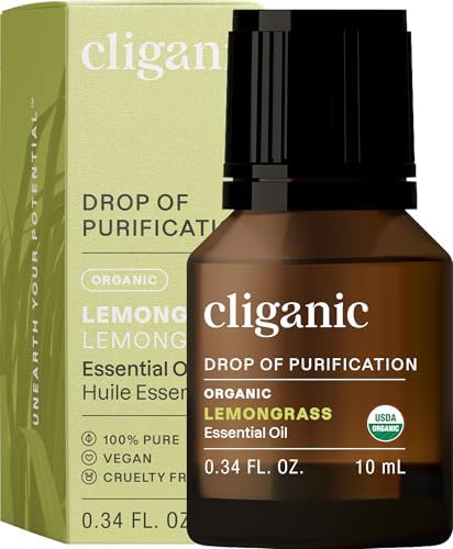 Cliganic Organic Frankincense Essential Oil - Boswellia Serrata, 100% Pure Natural Undiluted, for Stress Relief and Rela