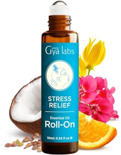 Gya Labs Frankincense & Somali Myrrh Essential Oil Roll On - Convenience - Camping Enthusiasts - Aromatherapy Relief, Cl