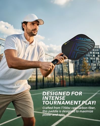 DULCE DOM USAPA Approved Fiberglass/Carbon Fiber Pickleball Paddles Set of 4 for Training | DULCE DOM 4 Indoor Outdoor